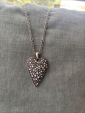 Brighton Glisten Heart Crystal Long Necklace